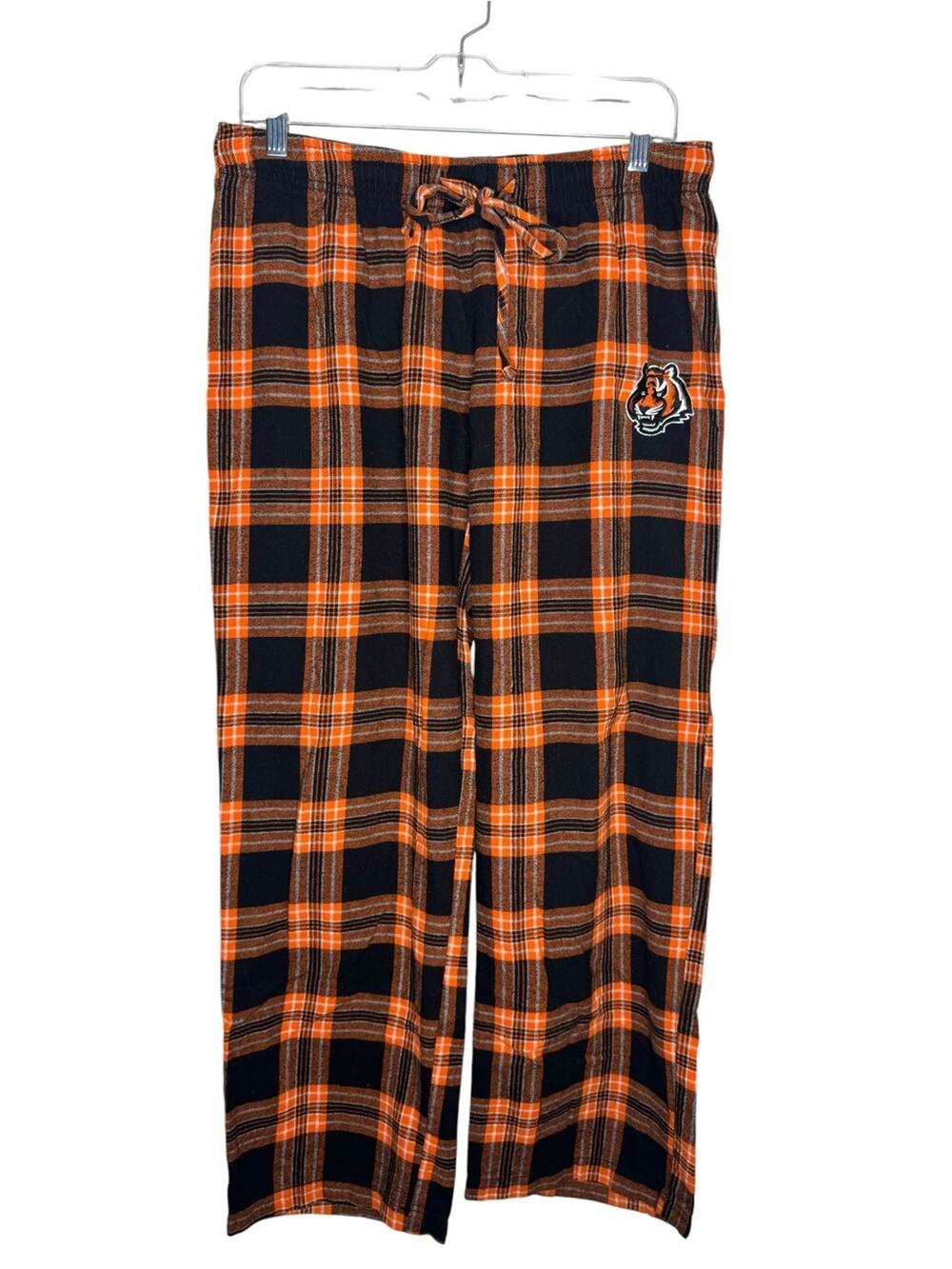 NFL / orange black Cincinnati Bengals flannel lounge pajama pants / M